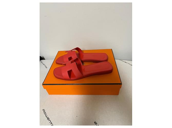 Sandali Hermès Oran Rosa - vista 2