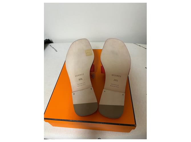 Sandali Hermès Oran Rosa - vista 3