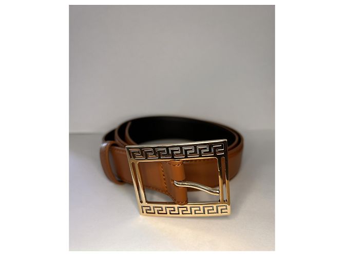 Versace Leather Belt Caramel - view 2