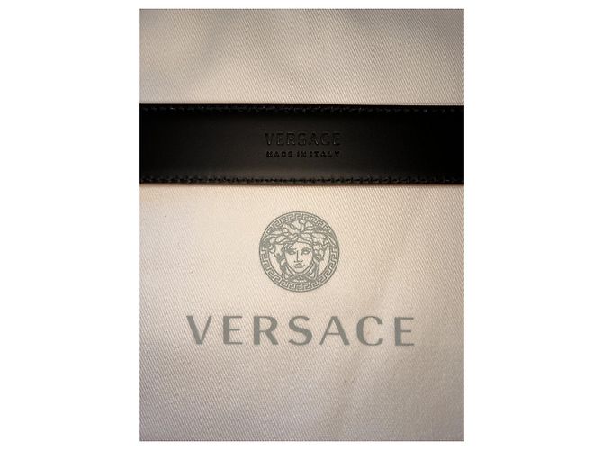 Versace Leather Belt Caramel - view 4