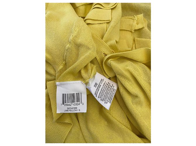 Chaqueta Bcbg Max Azria Amarilla de Seda Talla S Amarillo - vista 4