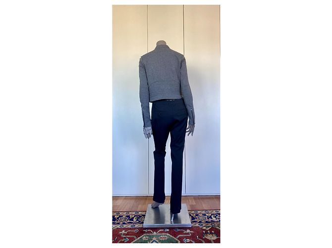 Chaqueta corta estilo moto Bcbg Max Azria Gris Jaspeado - vista 4