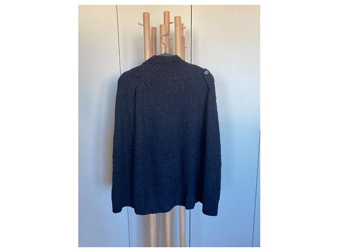 Suéter Poncho Cape Bcbg Max Azria Gris - vista 6