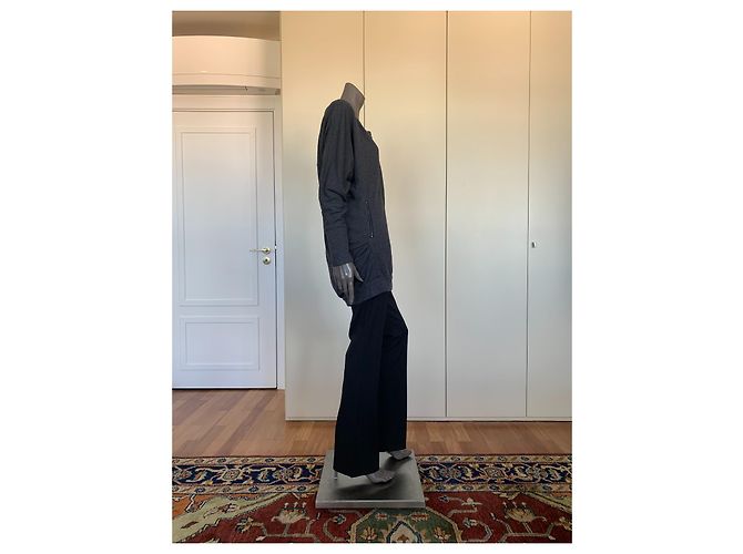 Bcbg Max Azria Strickkleid aus Baumwolle Grau Größe S - Ansicht 4