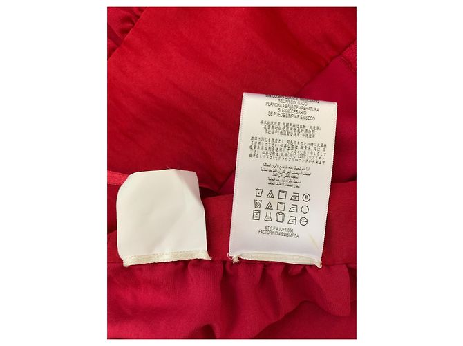 Bcbg Max Azria Celline Top senza maniche con peplo rosso - vista 10