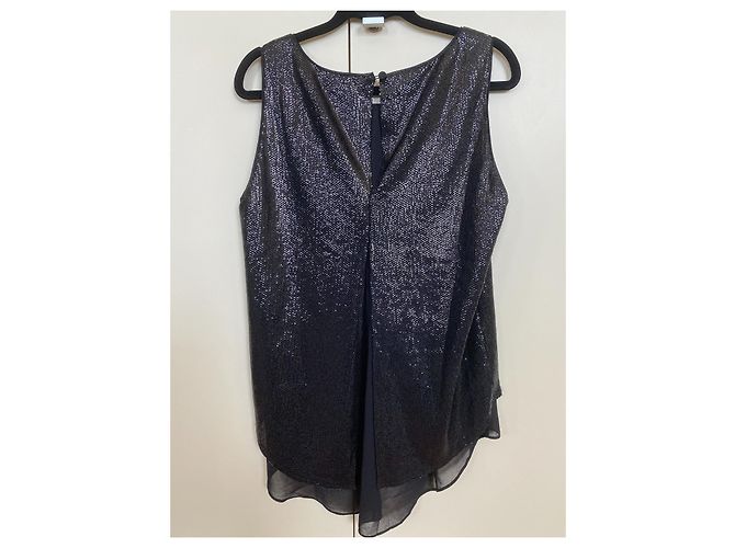 Bcbg Max Azria Pailletten Oberteil Schwarz - Ansicht 2