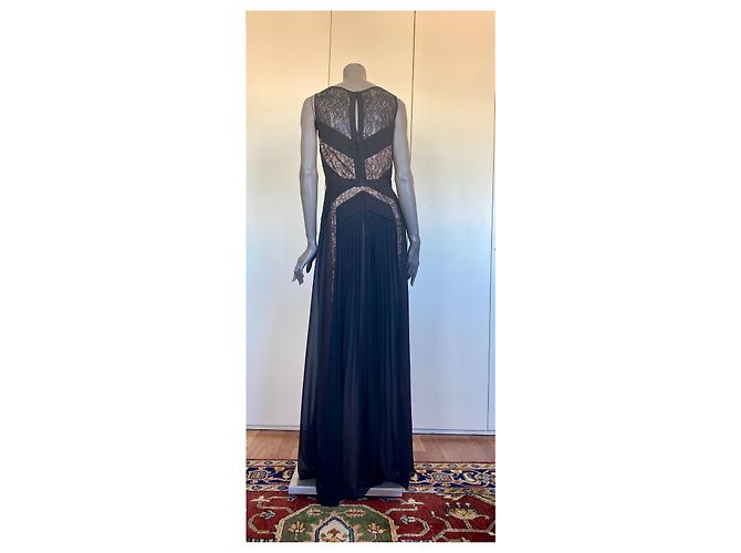 Bcbg Max Azria BCBG Avi Faltenkleid / Maxikleid Schwarz - Ansicht 4