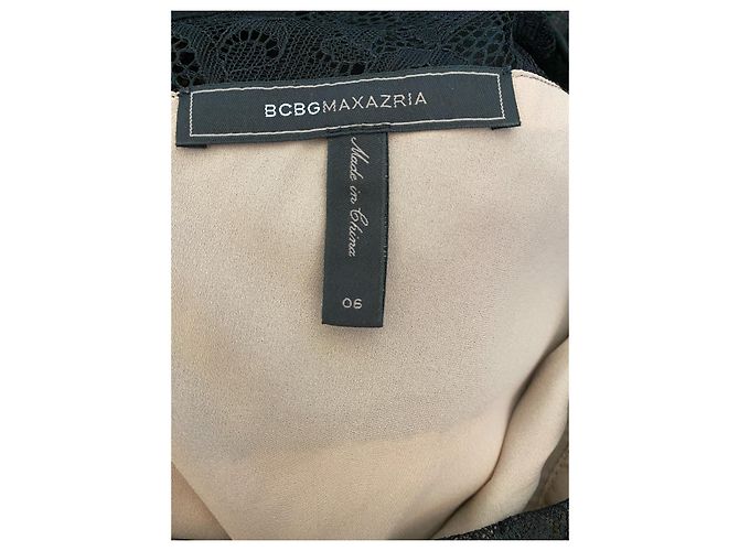 Bcbg Max Azria BCBG Avi Faltenkleid / Maxikleid Schwarz - Ansicht 5