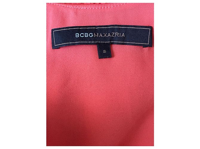 Bcbg Max Azria BCBGMaxazria Rosette Cocktail Coral Minivestido sin mangas - vista 5