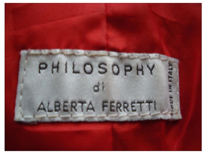 Philosophy Di Alberta Ferretti Lederjacke Rot - Ansicht 6