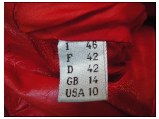 Philosophy Di Alberta Ferretti Lederjacke Rot - Ansicht 7