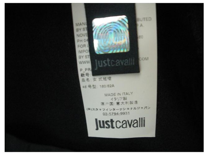 Falda Just Cavalli negra de poliéster Negro - vista 7