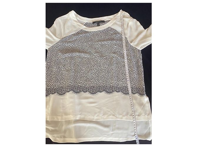 BCBG MAX AZRIA GLORIA OBERTEIL/BLUSE EJJ1N529 Weiß - Ansicht 9