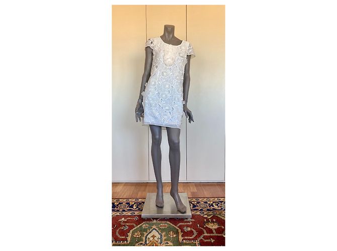 Bcbg Max Azria BCBGMaxazria Kleid SIL6E052 Weiß - Ansicht 3