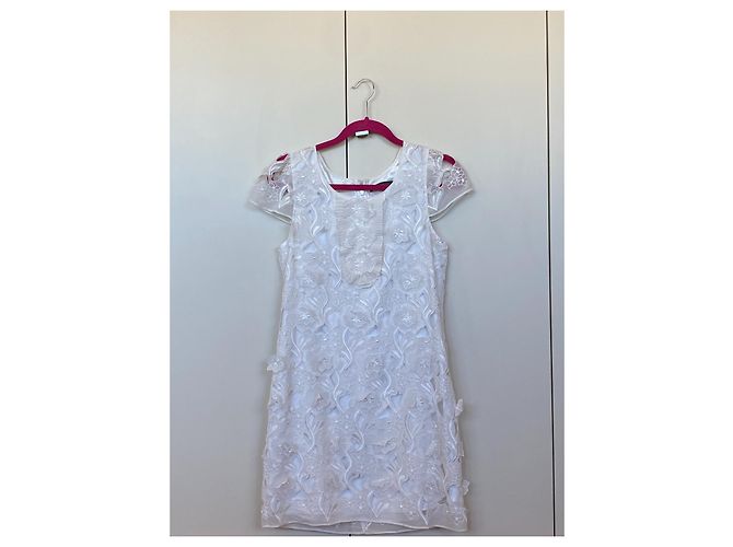 Bcbg Max Azria BCBGMaxazria Kleid SIL6E052 Weiß - Ansicht 5