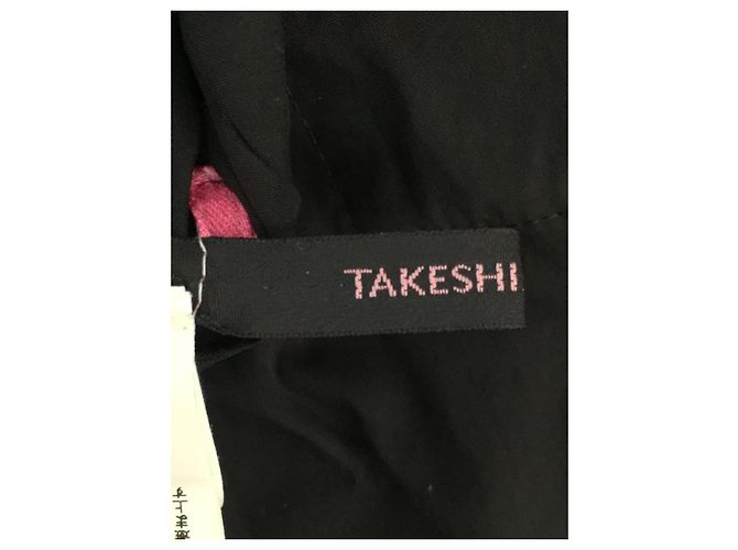 *TAKESHI KOSAKA von Y's Pink Label C/N TYPEWRITER BIO KAPUZENBLUSE Schwarz - Ansicht 3