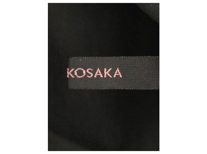 *TAKESHI KOSAKA von Y's Pink Label C/N TYPEWRITER BIO KAPUZENBLUSE Schwarz - Ansicht 4