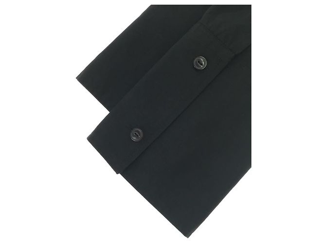 *TAKESHI KOSAKA von Y's Pink Label C/N TYPEWRITER BIO KAPUZENBLUSE Schwarz - Ansicht 7