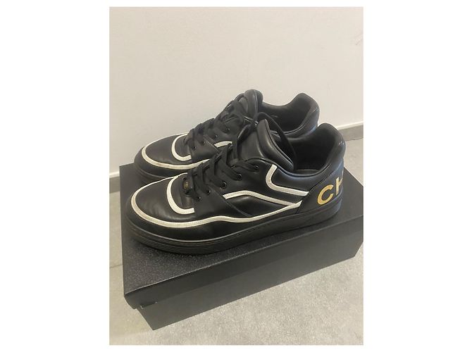 Chanel Taglia sneakers 40 Eccellente stato Nero Bianco - vista 5