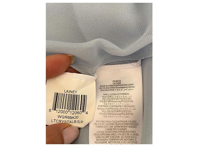 Bcbg Max Azria BCBGMAXAZRIA Asymmetrisches Lainey-Kleid High Low Hellblau - Ansicht 4
