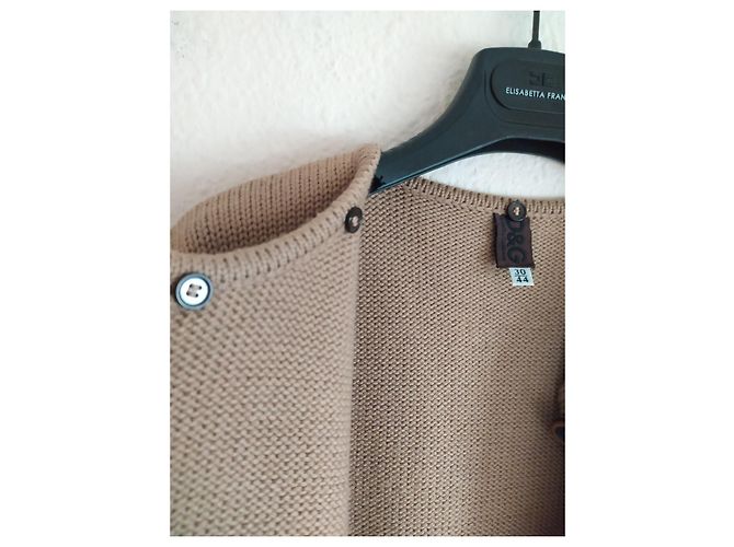 Dolce & Gabbana Cropped Strickjacke aus Wolle Hellbraun - Ansicht 5