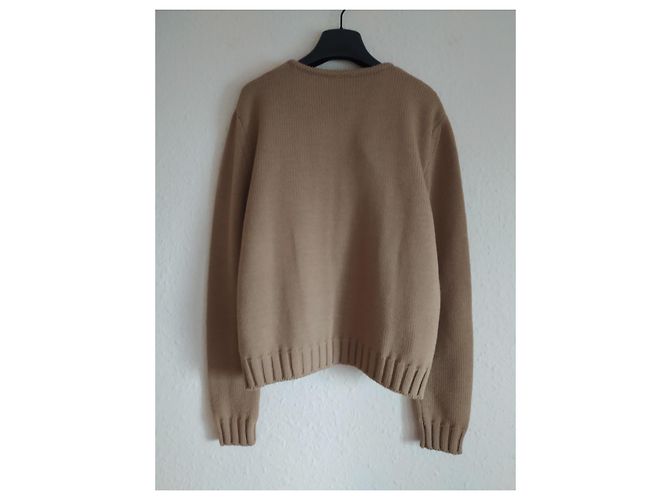 Dolce & Gabbana Cropped Strickjacke aus Wolle Hellbraun - Ansicht 6