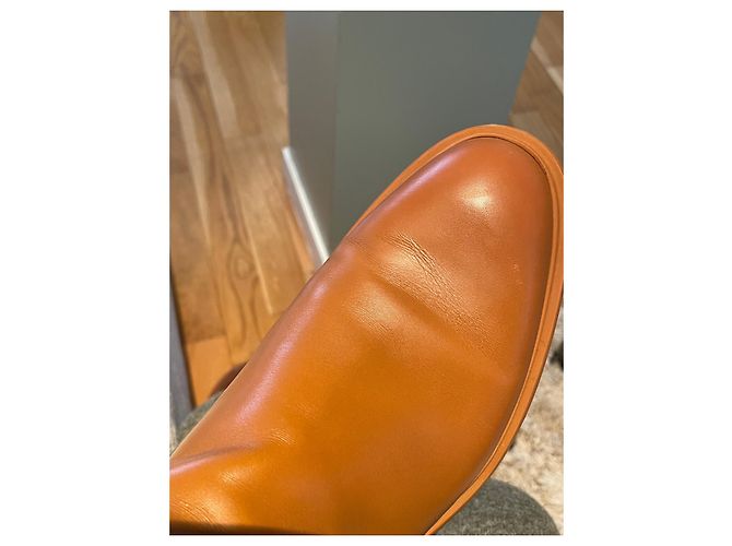 Hermès Veo ankle boots caramel leather size 39 - view 10