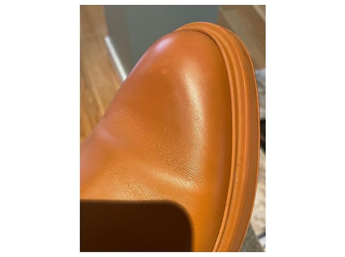 Hermès Veo ankle boots caramel leather size 39 - view 12