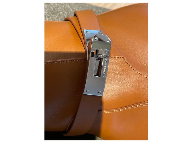 Hermès Veo ankle boots caramel leather size 39 - view 13