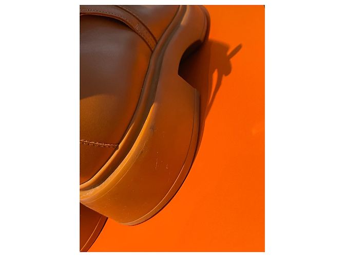Hermès Veo ankle boots caramel leather size 39 - view 2