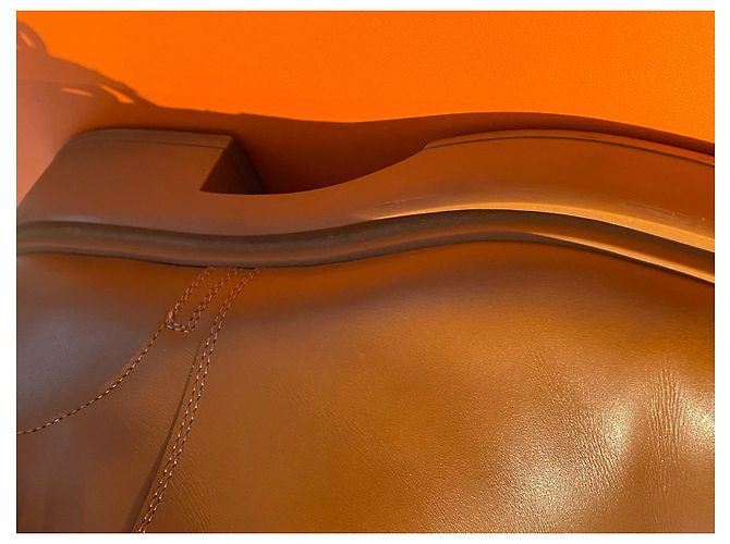 Hermès Veo ankle boots caramel leather size 39 - view 5