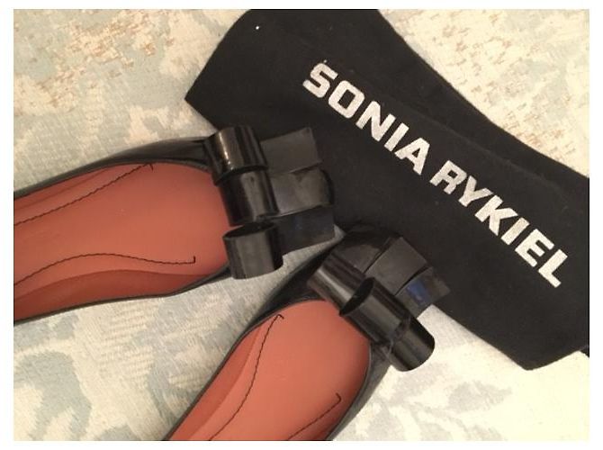 Sonia Rykiel SABINAS DE BALÉ ICE couro de bezerro Preto - vista 3