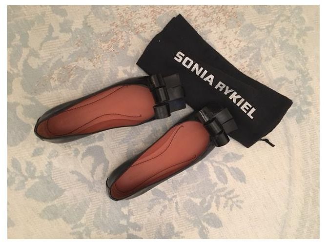 Sonia Rykiel SABINAS DE BALÉ ICE couro de bezerro Preto - vista 5