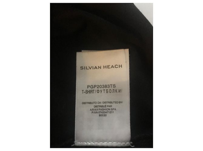 Autre Marque Camiseta Silvian Heach con aplicación de strass Negro - vista 6