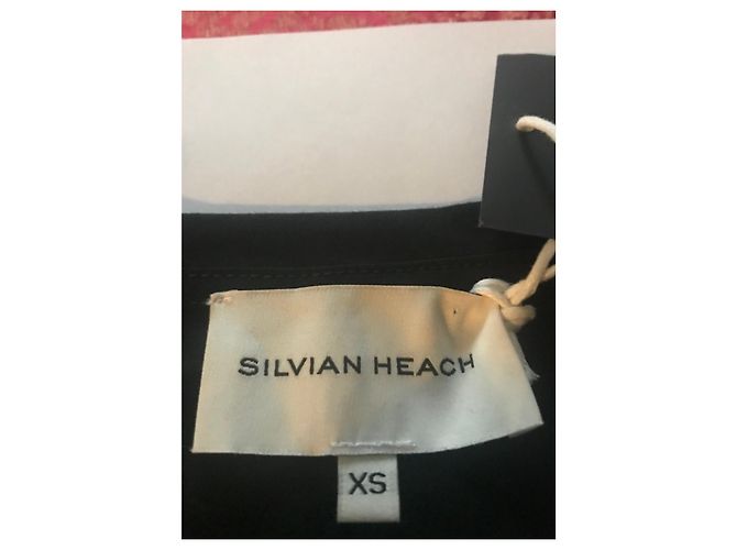 Autre Marque Camiseta Silvian Heach con aplicación de strass Negro - vista 9