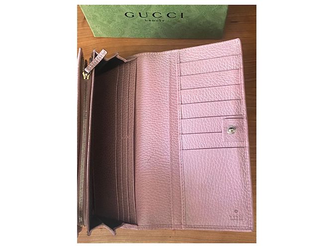Cartera Gucci Continental Rosa - vista 8