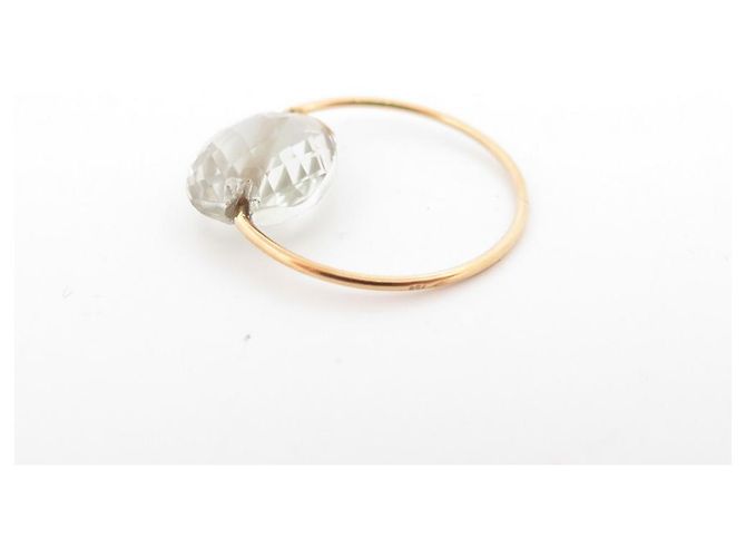 NUOVO ANELLO A T MORGANNE BELLO CANDY 55 CUSCINO ORO GIALLO 18ANELLO K&QUARZO D'oro - vista 2