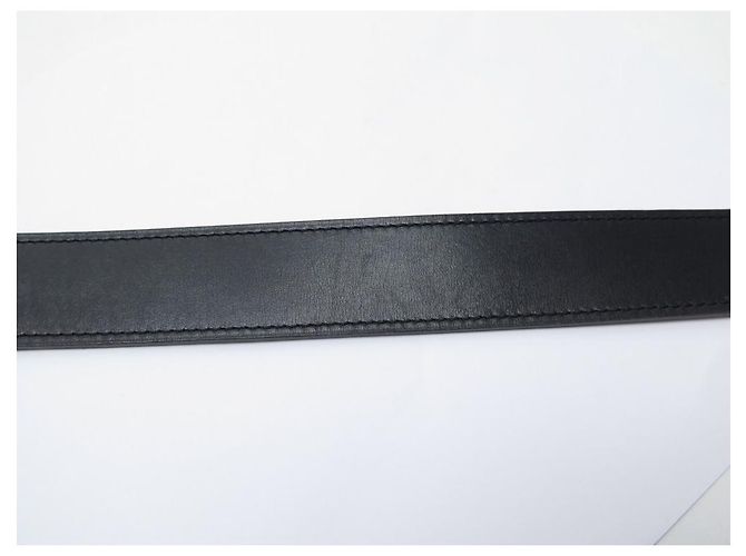 Hermès HERMES CAPE COD T BELT90 REVERSIBLE IN BLACK TOGO BROWN BOX LEATHER BELT - view 11
