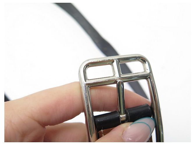 Hermès HERMES CAPE COD T BELT90 REVERSIBLE IN BLACK TOGO BROWN BOX LEATHER BELT - view 12
