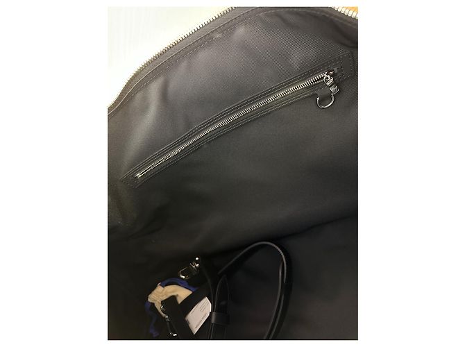 Abbesses Louis Vuitton Keepall 55 bandoulière Multicolore Grigio antracite - vista 7