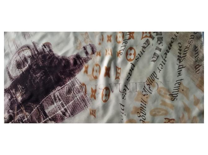 Montsouris Louis Vuitton Stampa grafite moto Marrone Beige - vista 3