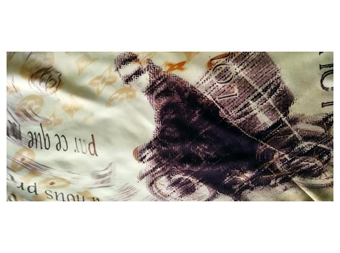 Montsouris Louis Vuitton Stampa grafite moto Marrone Beige - vista 6