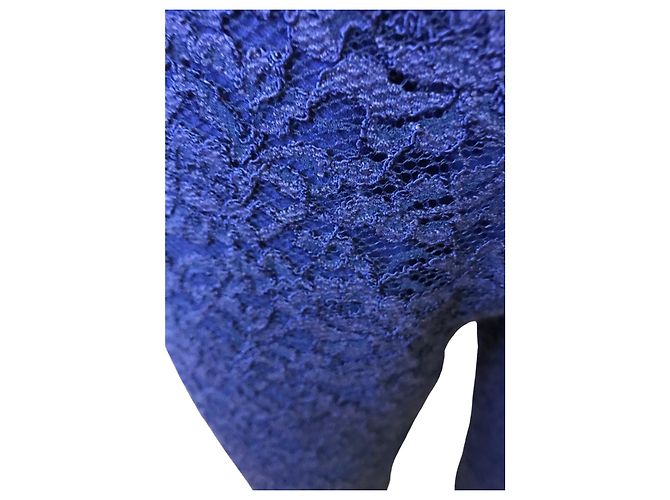 Pantalón slim de encaje Trussardi Azul - vista 2