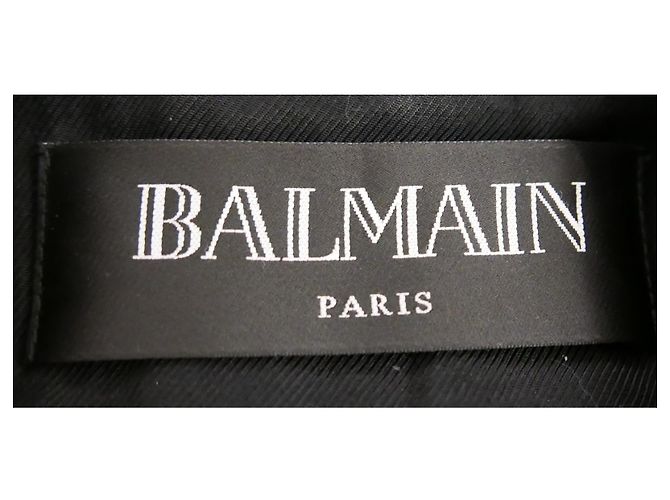Balmain hunter green leather biker jacket - view 3