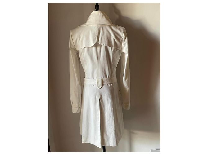 Patrizia Pepe trench coat branco creme - vista 3