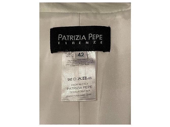 Patrizia Pepe trench coat branco creme - vista 4