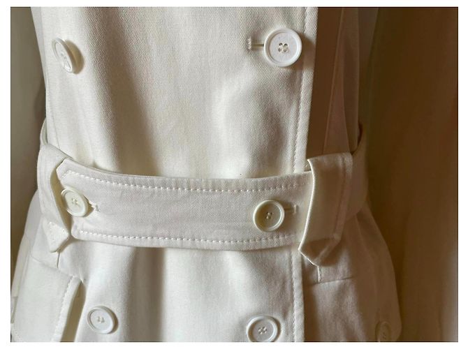 Patrizia Pepe trench coat branco creme - vista 7