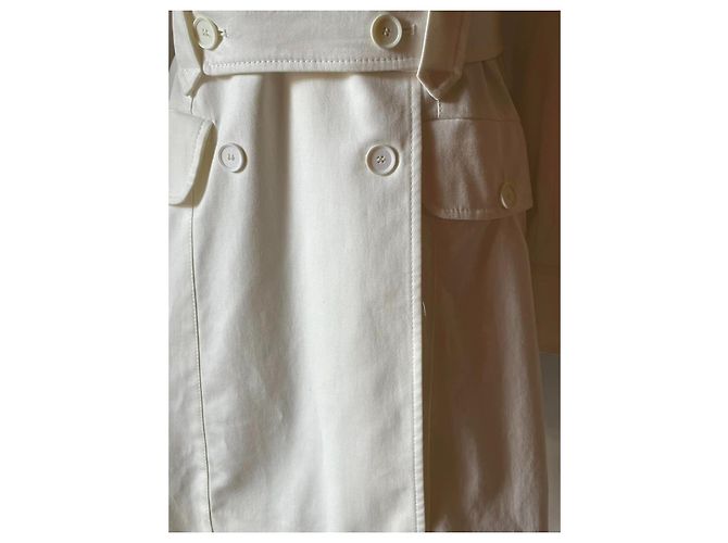 Patrizia Pepe trench coat branco creme - vista 8