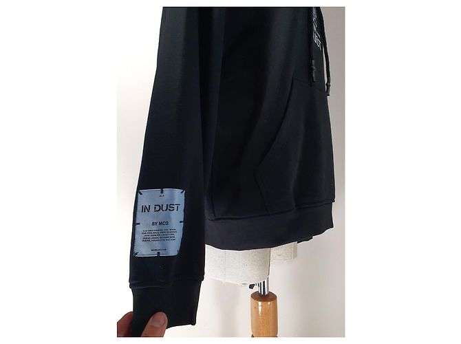 Sweat à capuche Alexander McQueen MCQ noir coton XXL - vue 4