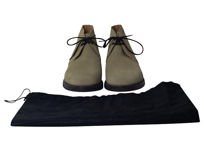 Church's Stiefeletten aus hellgrünem Wildleder - Ansicht 2